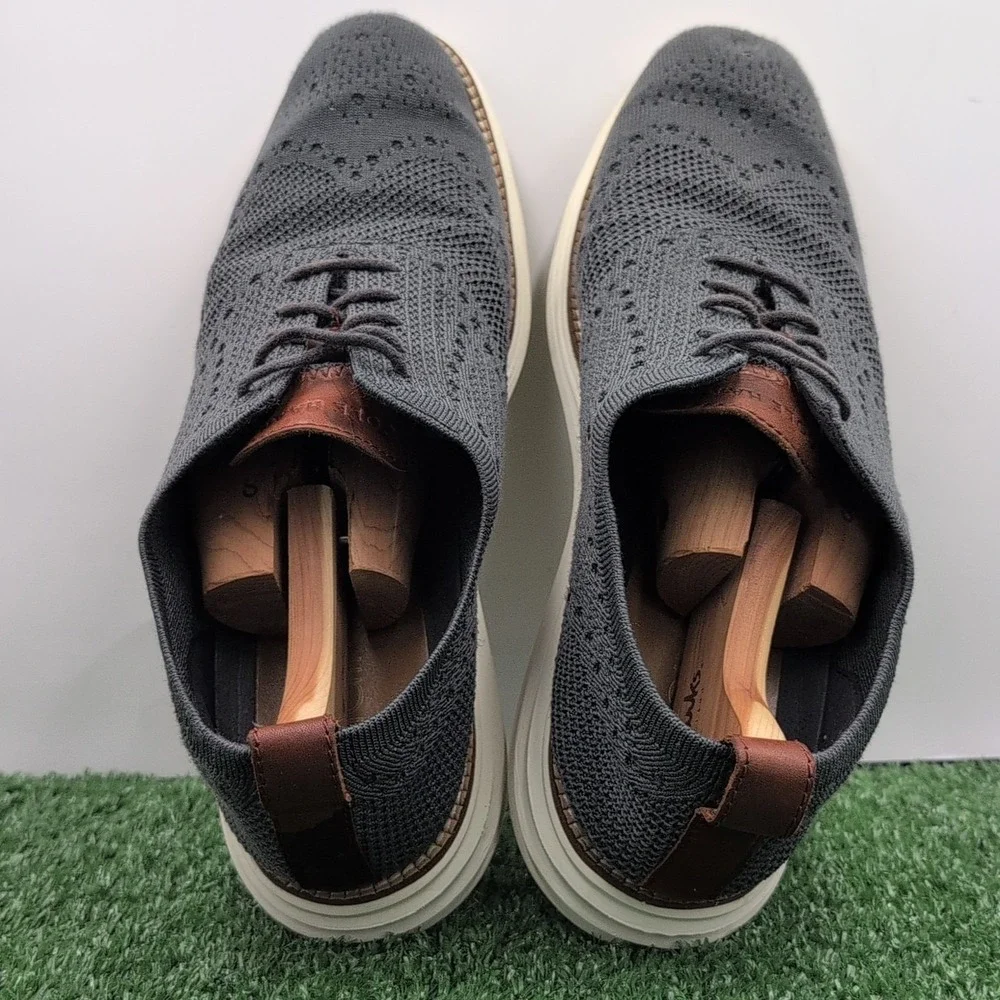 Cole Haan ØriginalGrand Stitchlite Shoes Mens 10 Grey Oxford Sneakers‎ C27961